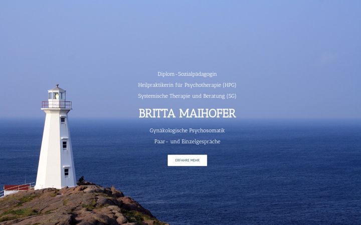 Screenshot of brittamaihofer.de