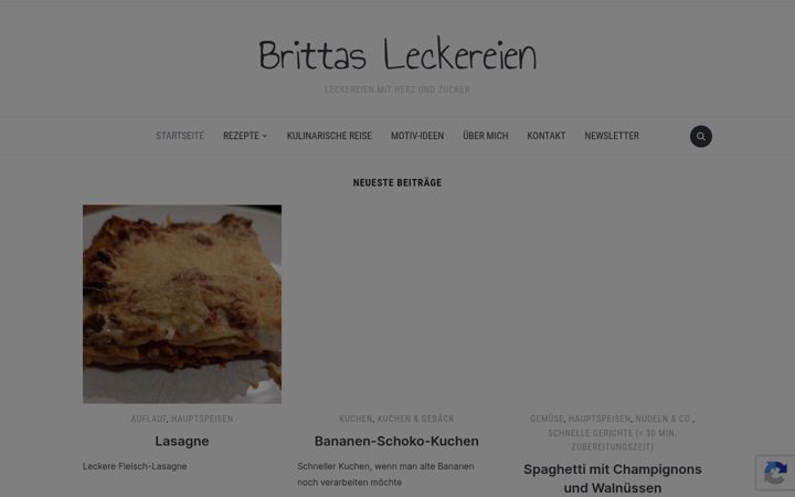 Screenshot of brittas-leckereien.de