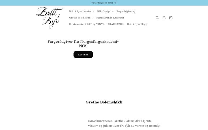Screenshot of brittibyn.no