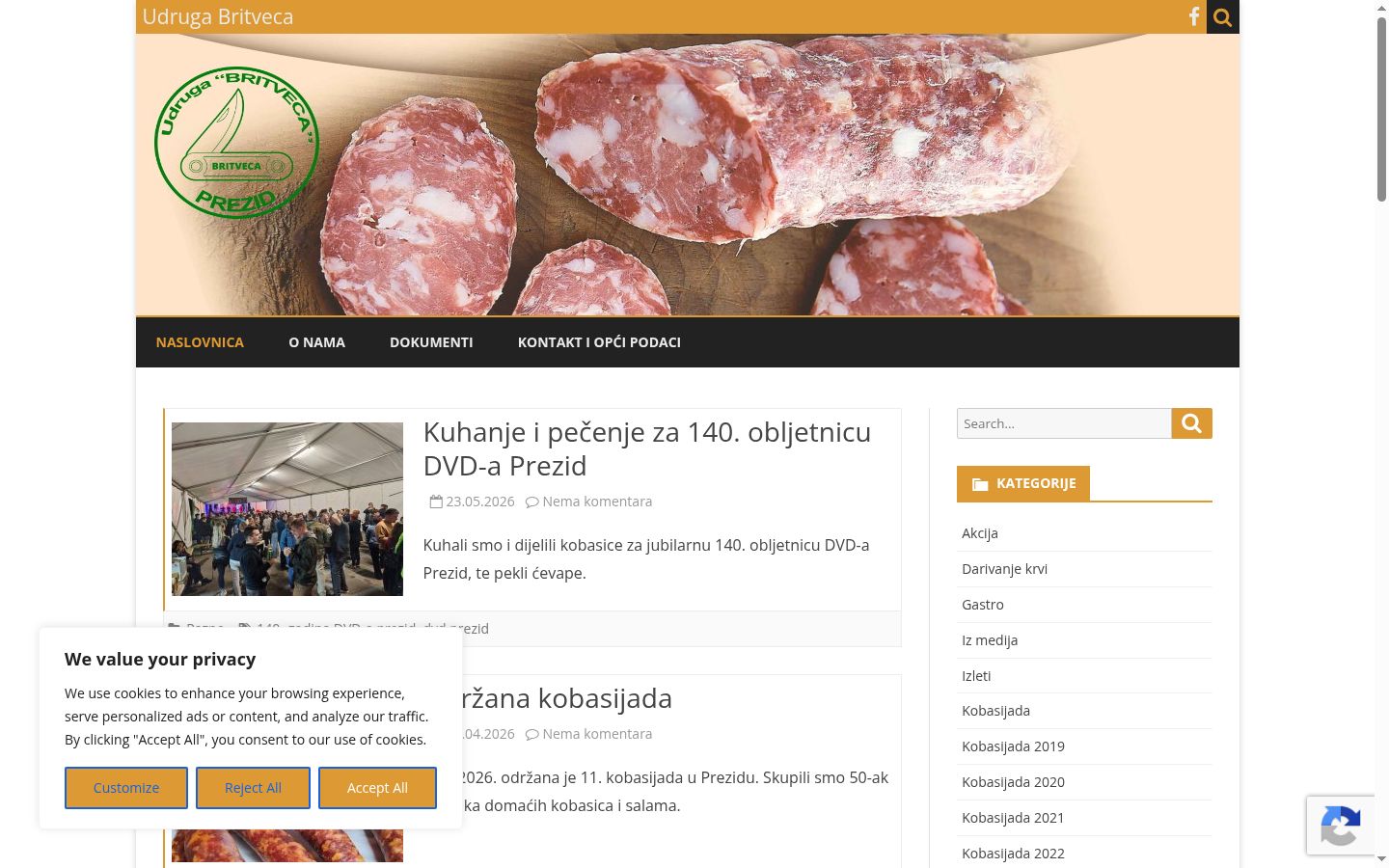 Screenshot tal-banner tal-kunsens muri qabel kwalunkwe interazzjoni