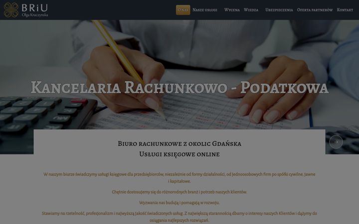 Screenshot of briu.pl