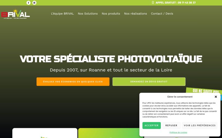 Snímek obrazovky brival-ecoenergie.fr