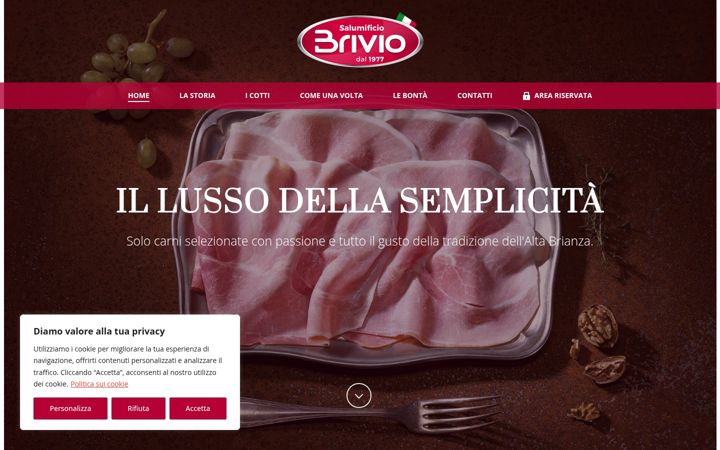 Skjermbilde av briviosalumi.it