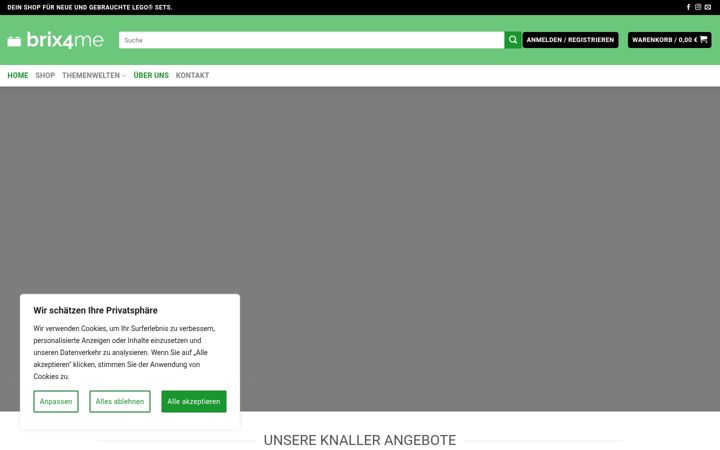 Screenshot of brix4me.com
