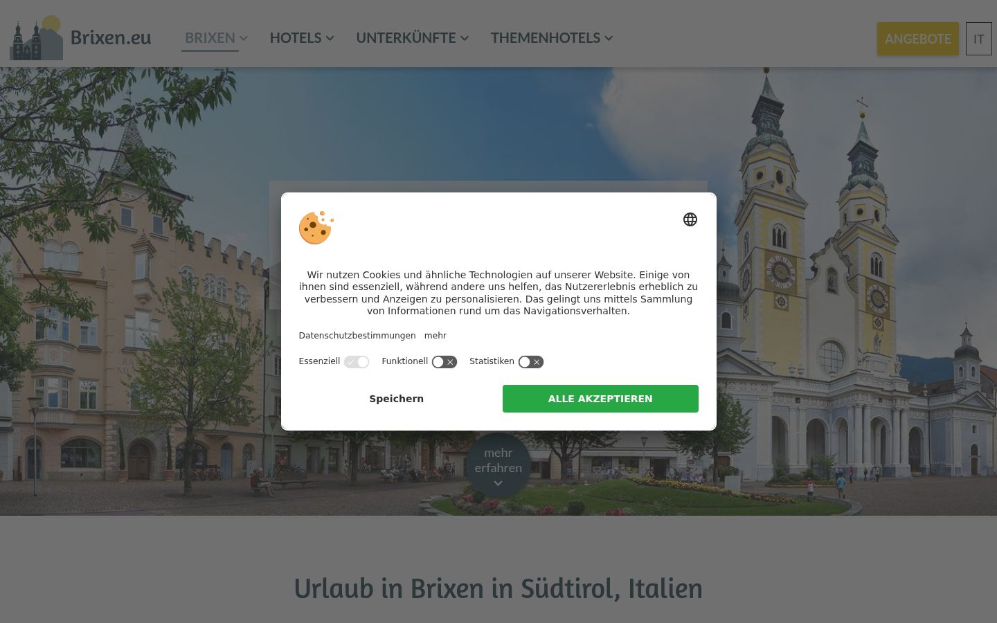 Ekrānuzņēmums ar piekrišanas baneri, kas tika rādīts pirms jebkādas mijiedarbības