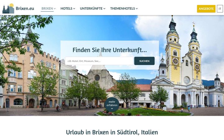 Screenshot of brixen.eu