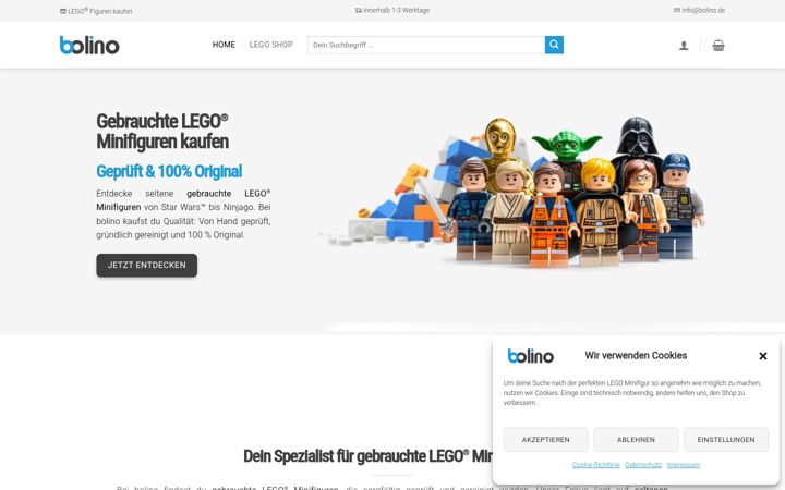 Screenshot of brixis.de