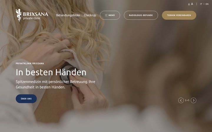 Screenshot von brixsana.it
