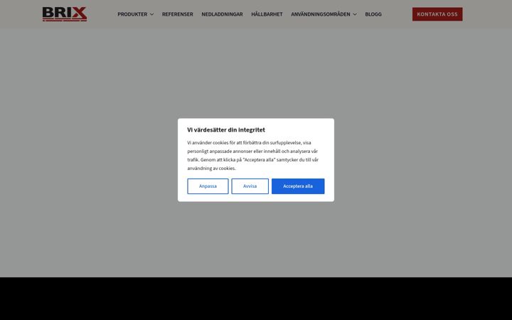 Screenshot of brixsverige.se
