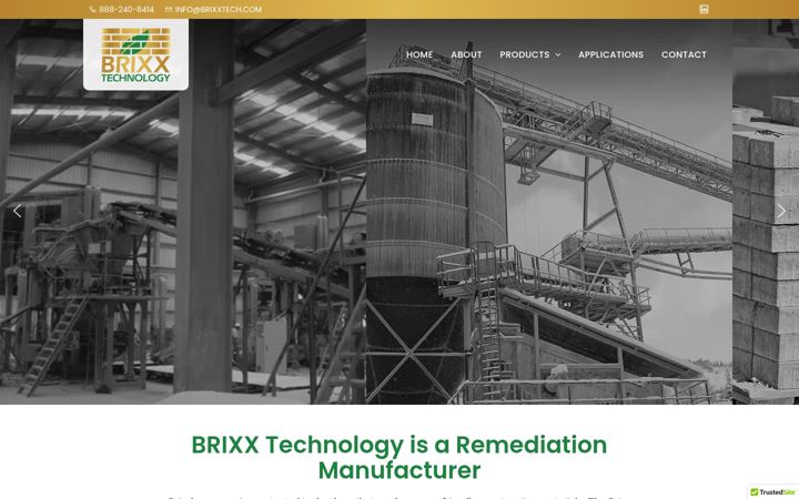 Screenshot of brixxtech.com