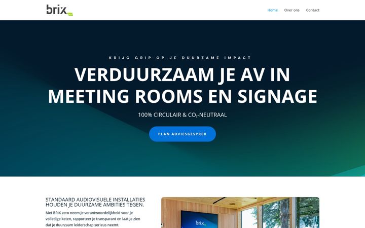 Screenshot of brixzero.nl