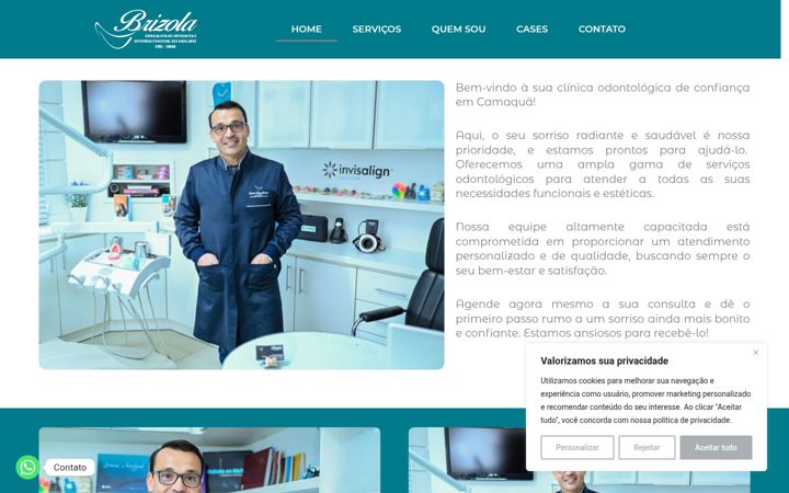 Screenshot of brizolaortodontiaofm.com.br