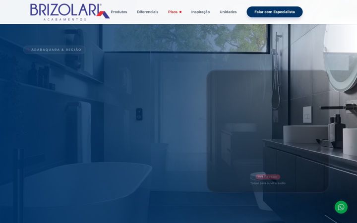 Screenshot of brizolari.com.br