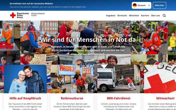 Screenshot of brk-fuerth.de