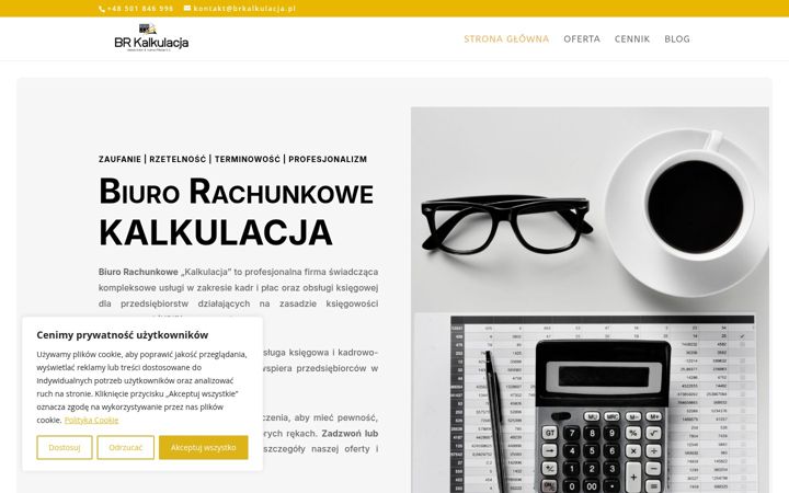 Képernyőkép: brkalkulacja.pl