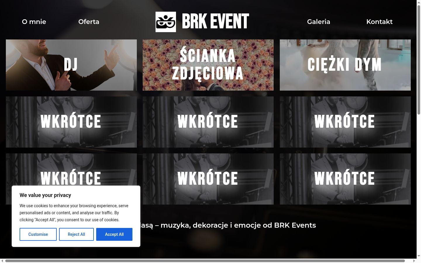 Screenshot tal-banner tal-kunsens muri qabel kwalunkwe interazzjoni