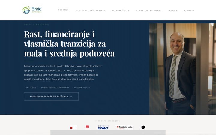 Screenshot of brkicipartneri.hr