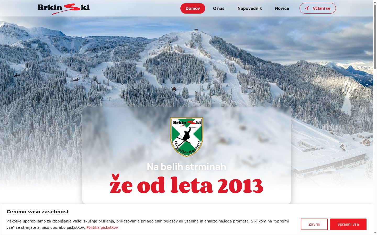 Screenshot des Einwilligungsbanners vor jeglicher Interaktion