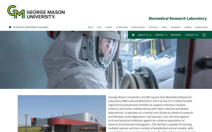 Screenshot of brl.gmu.edu