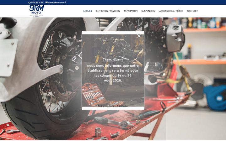 Screenshot of brm-moto.com