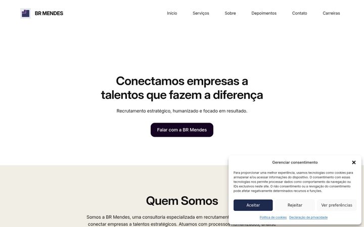 Screenshot of brmendesconsultoria.com.br
