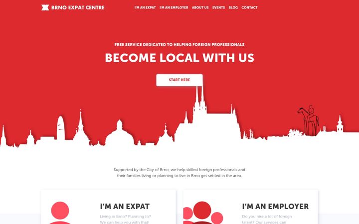 Screenshot of brnoexpatcentre.eu