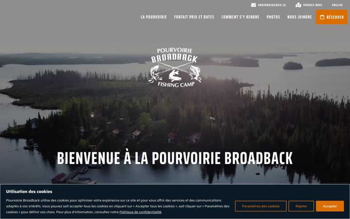 Screenshot of broadback.ca