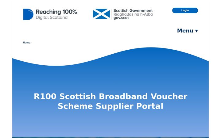 Ekraanipilt saidist broadband.gov.scot