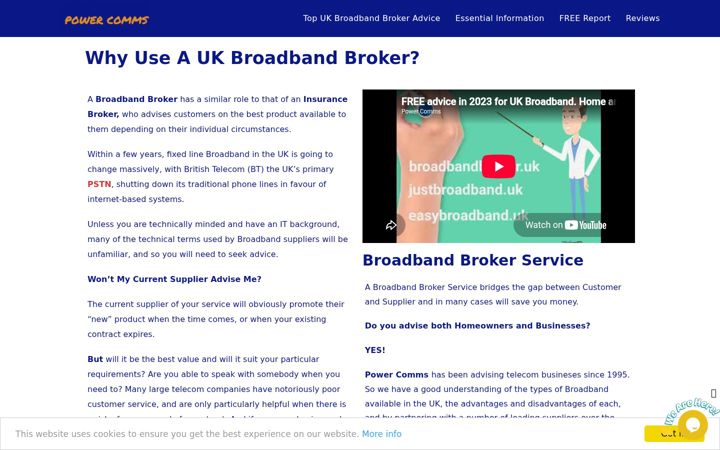 Screenshot of broadbandbroker.uk