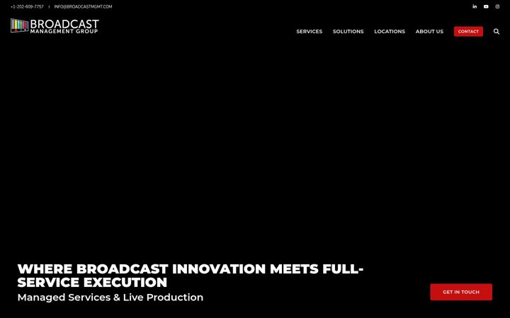Screenshot of broadcastmgmt.com
