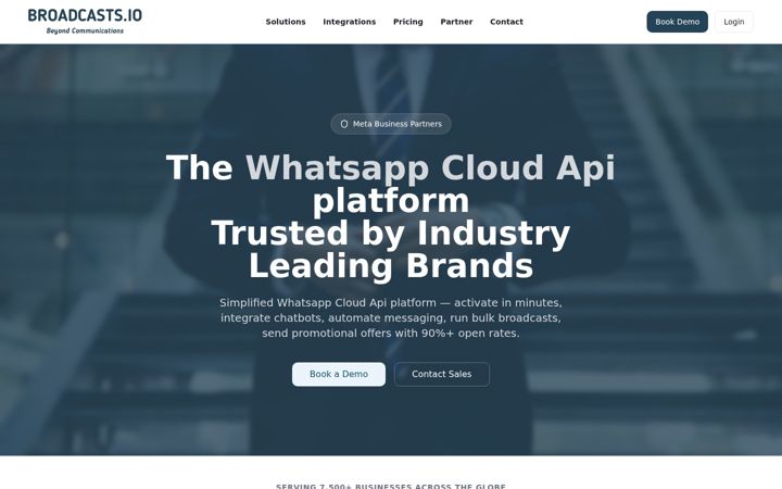 Screenshot of broadcasts.io