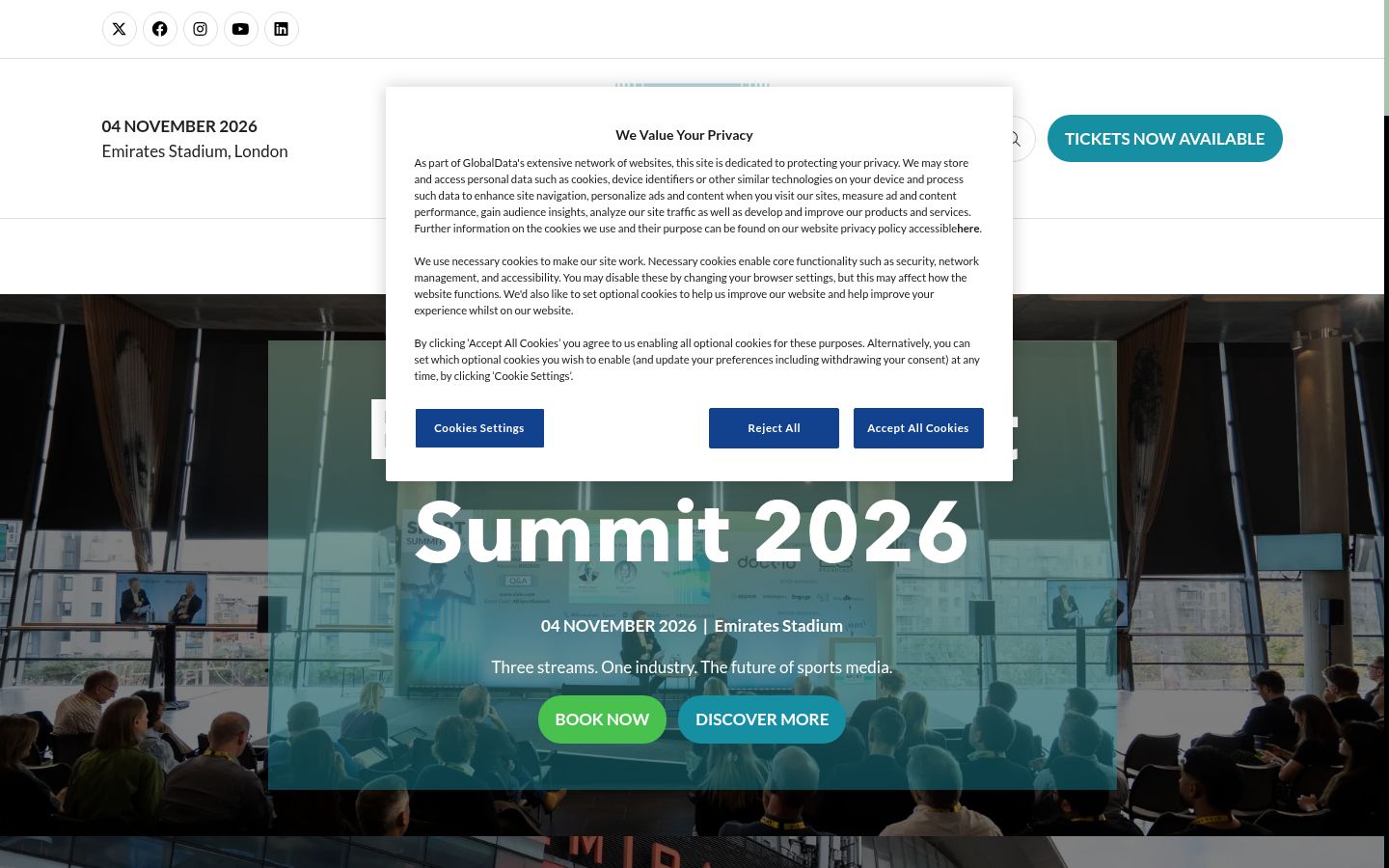 Screenshot tal-banner tal-kunsens muri qabel kwalunkwe interazzjoni