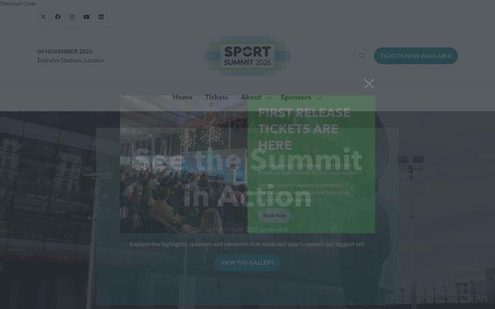 Screenshot ta' broadcastsportsummit.co.uk