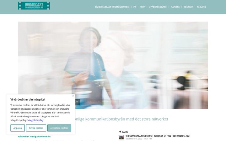 Screenshot of broadcomm.se