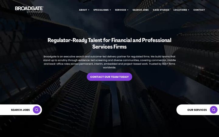 Screenshot of broadgatesearch.com