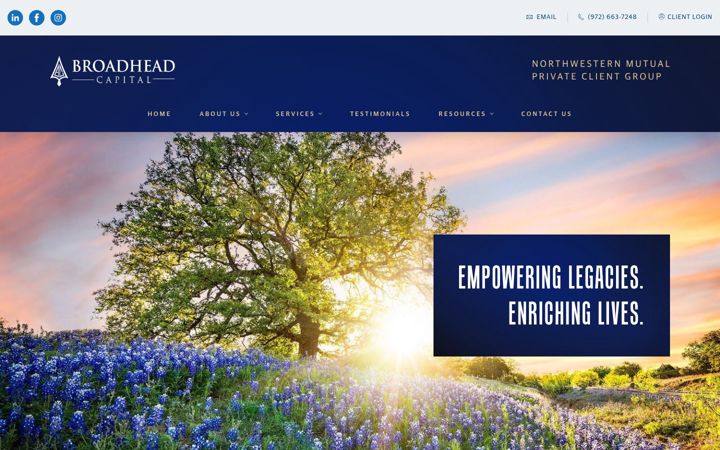 Screenshot of broadheadcapital.nm.com