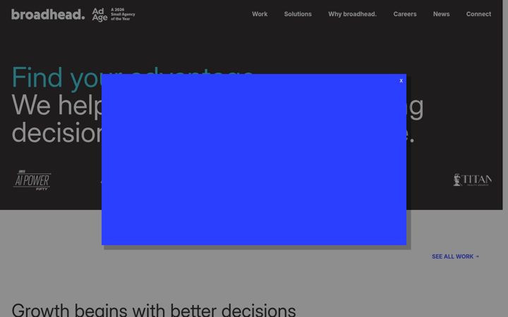 Screenshot of broadheadco.com