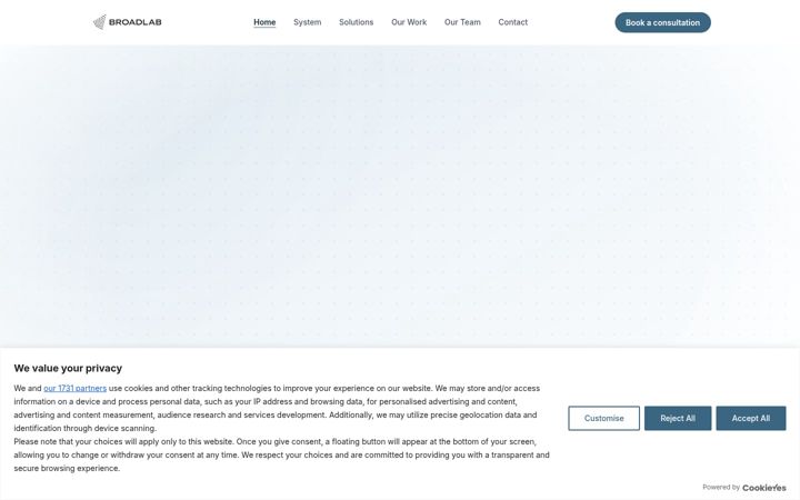 Screenshot of broadlab.tv