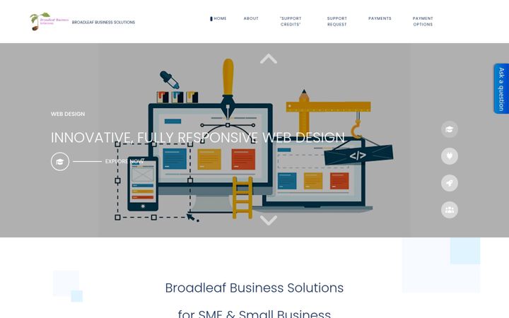 Screenshot of broadleafuk.com