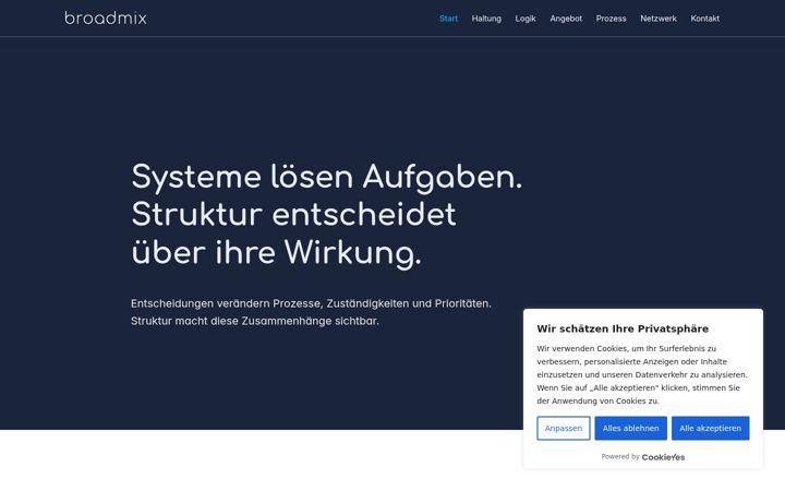 Screenshot of broadmix.de