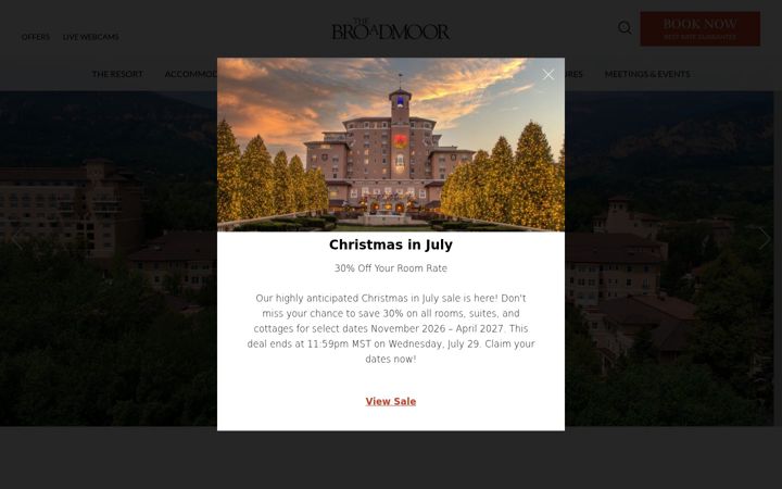 Screenshot of broadmoor.com