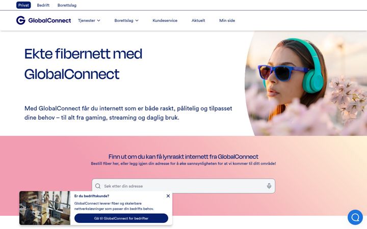 Screenshot of broadnet.no