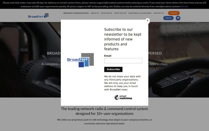 Screenshot of broadnet.systems