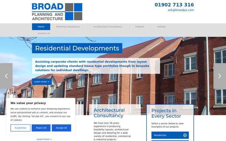 Screenshot of broadpa.com