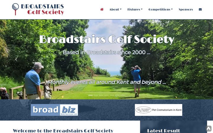 Screenshot of broadstairsgolf.co.uk