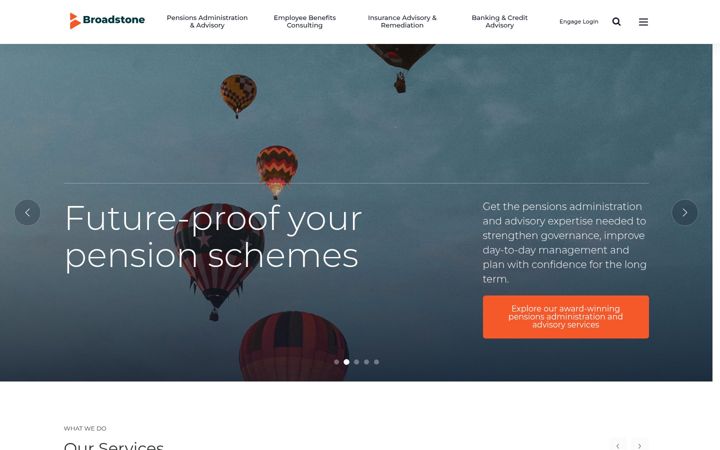 Screenshot of broadstone.co.uk