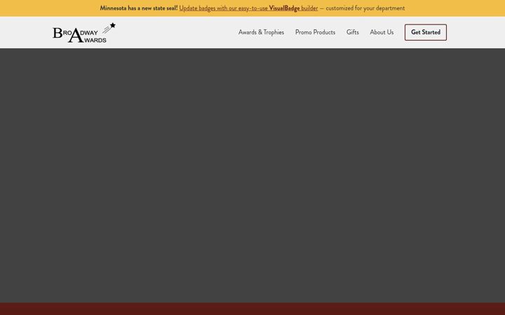 Screenshot of broadwayawards.net