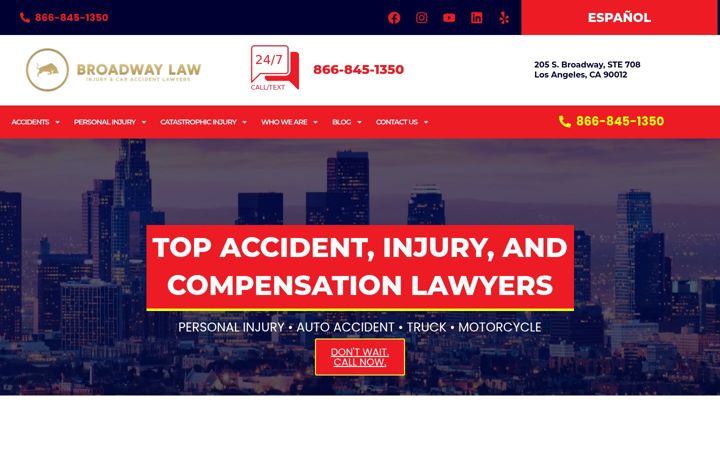 Screenshot of broadwaylaw.com