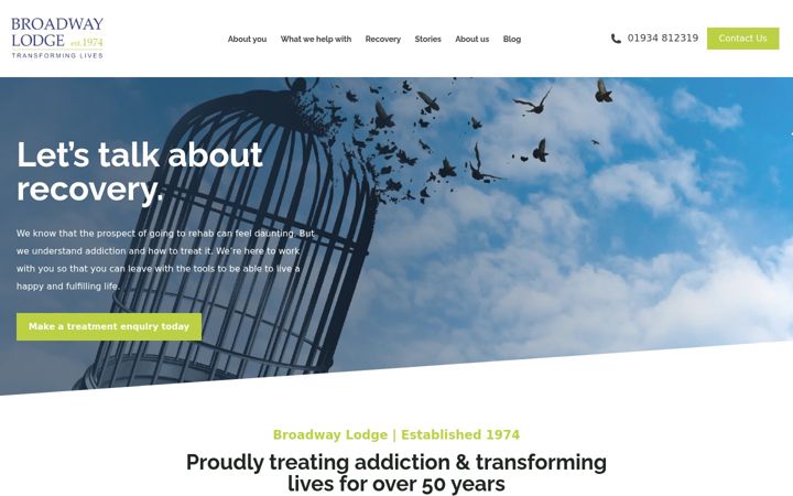 Screenshot of broadwaylodge.org.uk