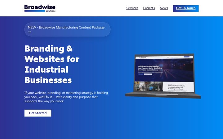 Screenshot of broadwisesolutions.com